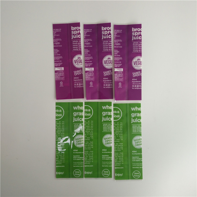 Label Full Color Shrink Sleeve Label Food Grade Bahan Plastik Untuk Botol