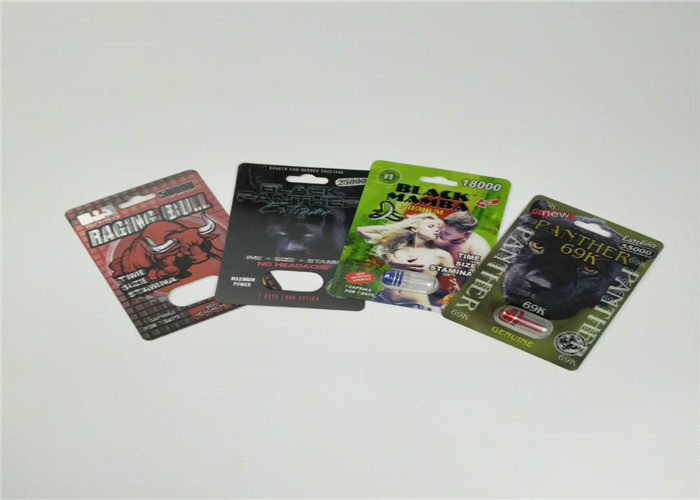Slide Blister Card Packaging Male Enhancement Pills Packing Sex Pill 3d Packing