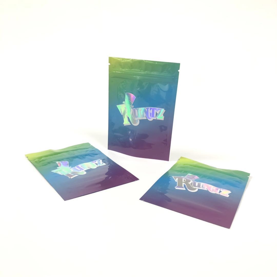 Ziplock Plastik Runtz Bag Herbal Dupa Kemasan Aluminium Foil Gravnre Printing