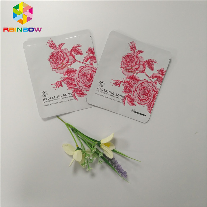 Kemasan Kosmetik Plastik Bagsample Sachet Masker Wajah Tiga Sisi Seal Bag