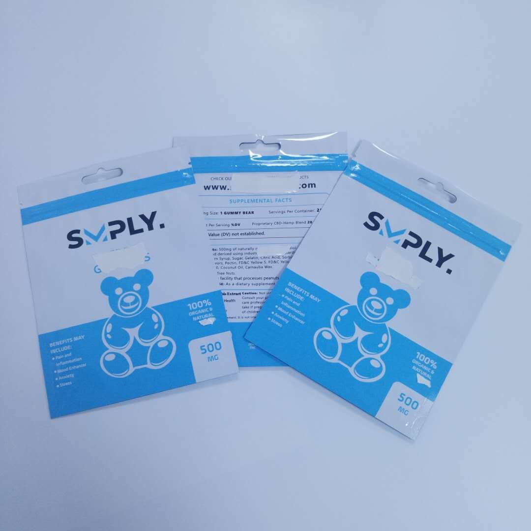 Kemasan Herbal Anak Dupa Cbd Bags Foil Gravnre Printing Untuk Kapsul