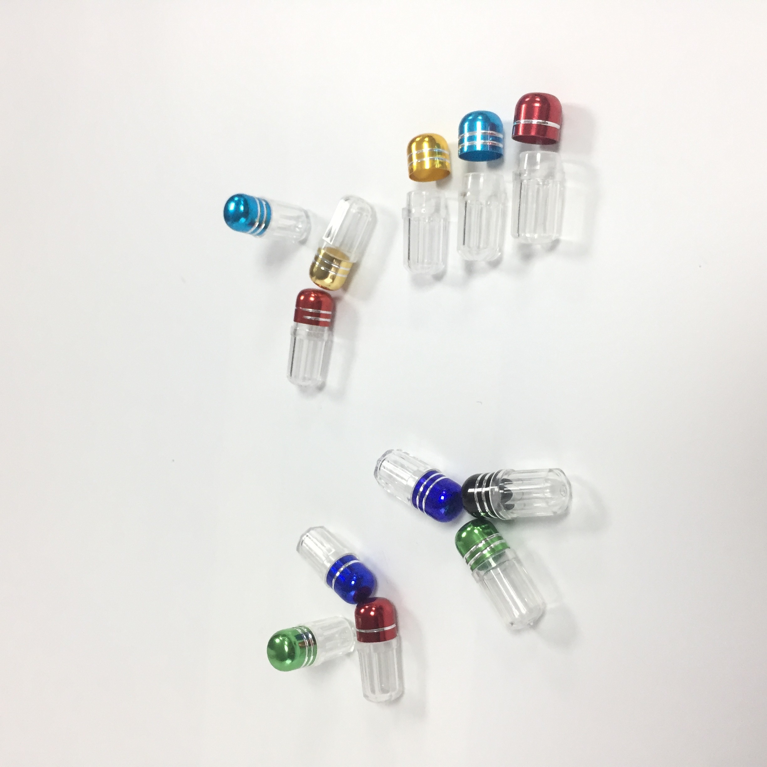 Suplemen Kapsul Botol Pil Plastik Wadah Bahan PP Dengan Tutup Logam