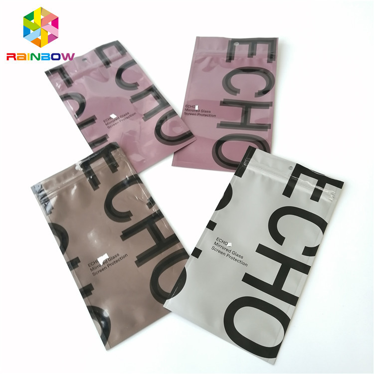 Aluminium Foil Ziplock Packing Bags Tiga Sisi Sealed Plastik Kosong Kantong Teh