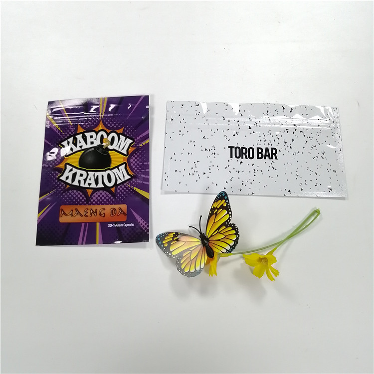 Bukti Bau Foil Kantung Kemasan Tas Mylar Zip Lock Stand Up Pouch Cetak Kustom