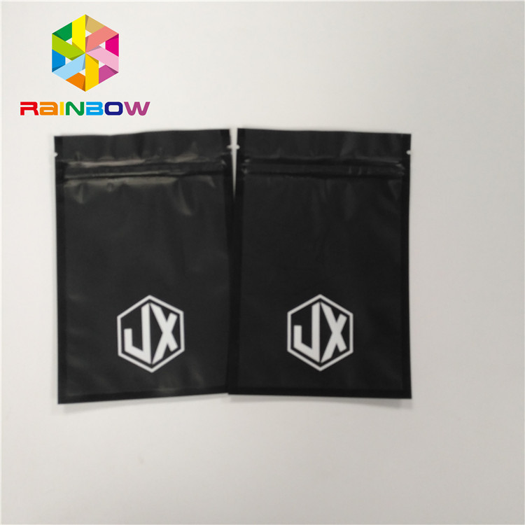 Mylar Smell Proof Foil Pouch Kemasan Kantung Plastik Self Seal Dengan Resealable Zipper