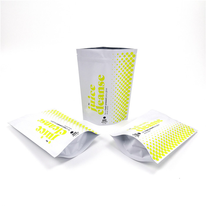 Kantong Plastik Penghalang Tinggi Kemasan Tas Tahan Air Jus Zip Lock Digital Printing