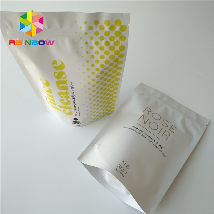 Ziplock Printed Foil Stand Up Tas Kemasan Kosmetik Lulur Kelapa / Kopi