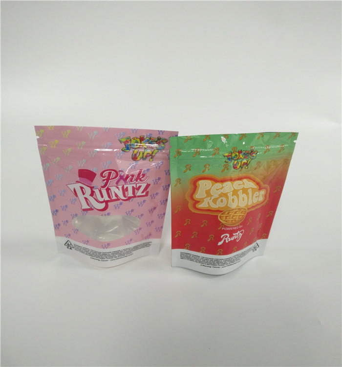 Satu Pound Aluminium Foil Bags Kustom Mylar Zipper Bau Pencetakan Rotogravure Bukti