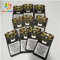 3.5g Tas Mylar Bukti Bau Yang Dapat Ditutup Kembali K Kantong Stand Up Untuk Kemasan Minyak Rami Gulma CBD