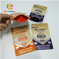 Long Lifespan Foil Pouch Packaging Heat Seal 1 / 8oz 1 / 2oz 1oz CBD Gummies Bag