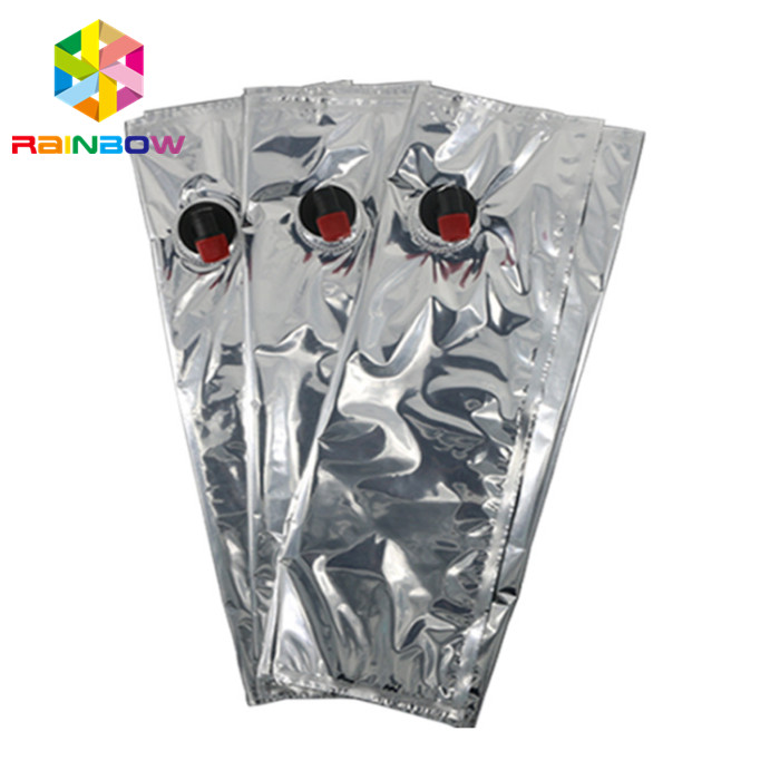 10L BiB Aluminium Foil Anggur Berdiri Kantung Cerat / Katup Tas Penyimpanan Sertifikat FDA