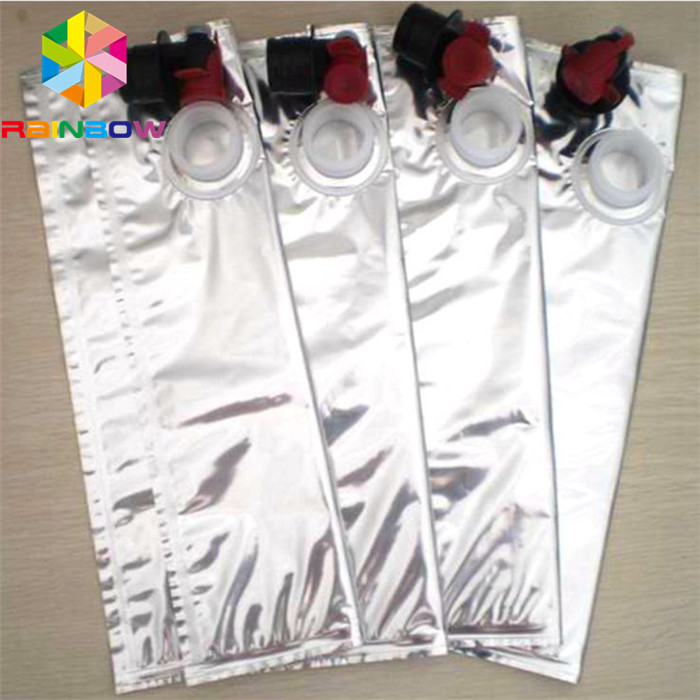 330ML Aluminium Foil Bags Red Wine Dispenser BIB Minuman Spout Tap Packaging