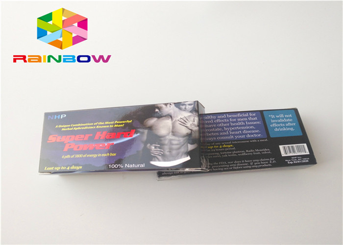 Male Enhancement Drink, Kotak Kertas Pembungkus Botol Dengan Label Stiker Perekat