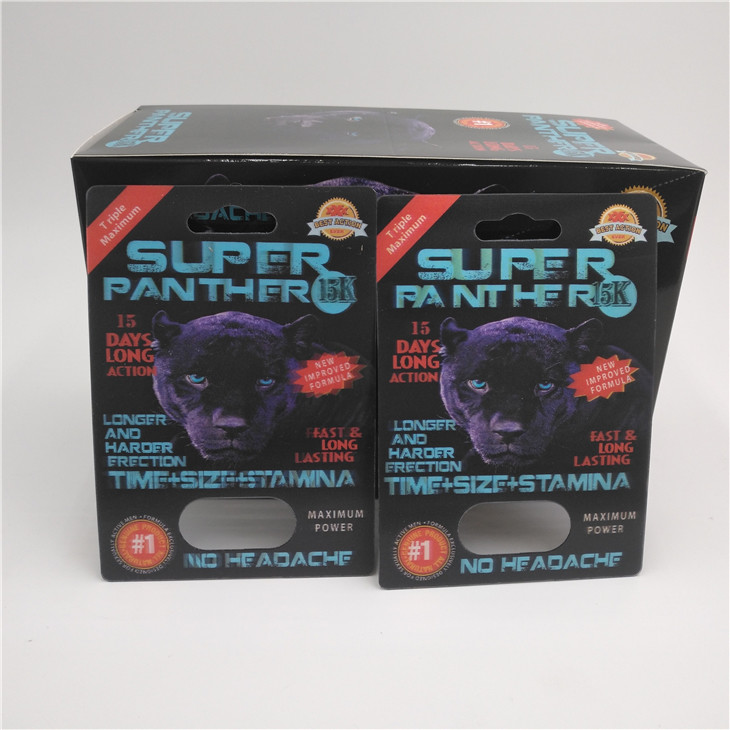 Geser Masukkan Kartu Blister Kemasan Bahan PET Untuk Pil Peningkatan Pria