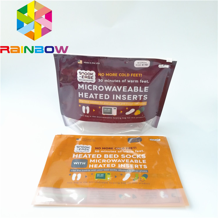 Mens Pakaian Garmen Kantong Plastik Kemasan Stand Up Sliding Zipper Bag Custom