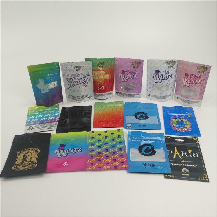 Food Grade Herbal Dupa Kemasan Aluminium Foil Hologram Film Bukti Bau