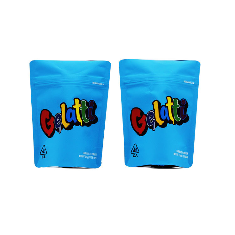 Durable Herbal Incense Packaging Mini Weed Mylar Plastic California Cookies Bags