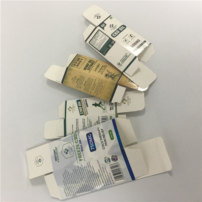 Kustom mewah kertas karton CBD kotak kemasan pena minyak vape