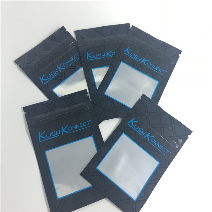 Ziplock Foil Mylar Dupa Herbal Kemasan Kustom Dicetak 120-140 Mikron Tebal