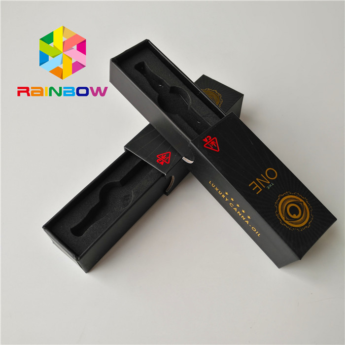 Desain Disesuaikan Cbd Vape Cartridge Mylar Bags Kemasan Matte Surface Finish