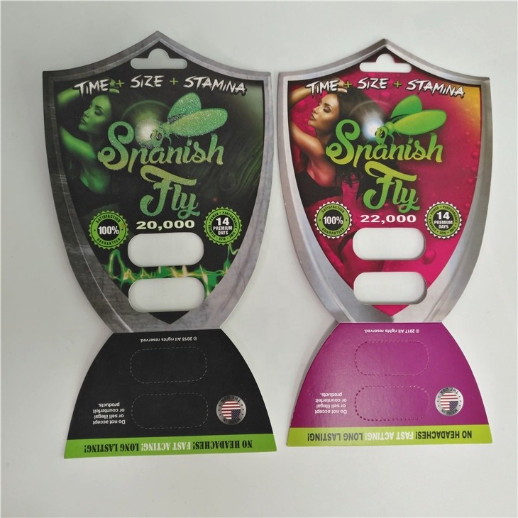 Sex Pill Blister Card Packaging Spanish Fly 2000 Male Enhancement Pills Packing
