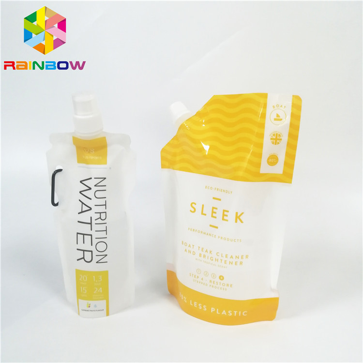 Leak Proof Spout Pouch Kemasan Glossy Surface Liquid Drink Juice Nylon Bag Laminated