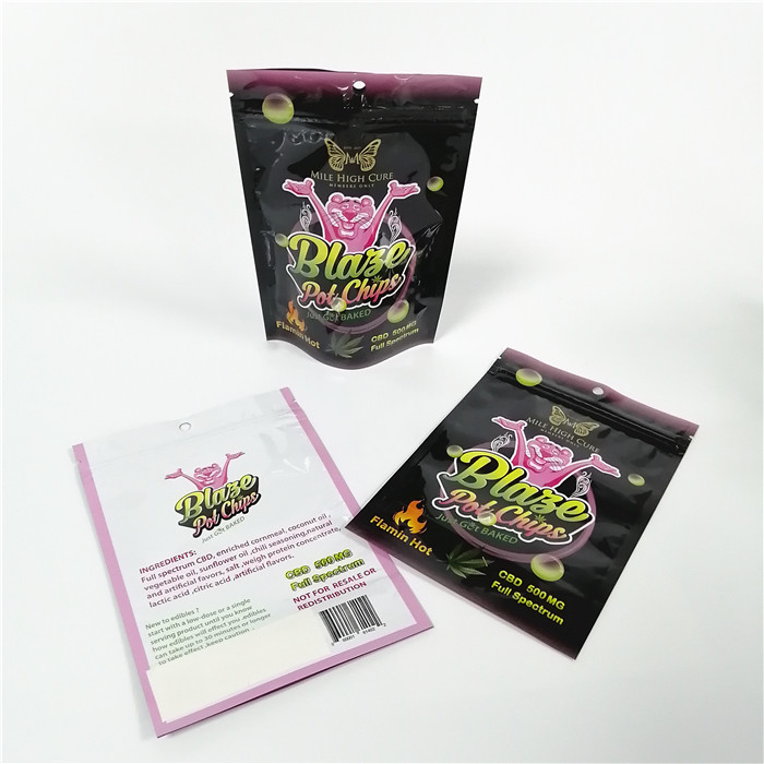 Cetak Digital Disesuaikan Kemasan Herbal Dupa Stand Up Pouch Foil Snack Bag