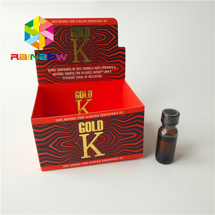 CMYK Color Packaging Paper Box Iklan E Liquid Karton Counter Top Display
