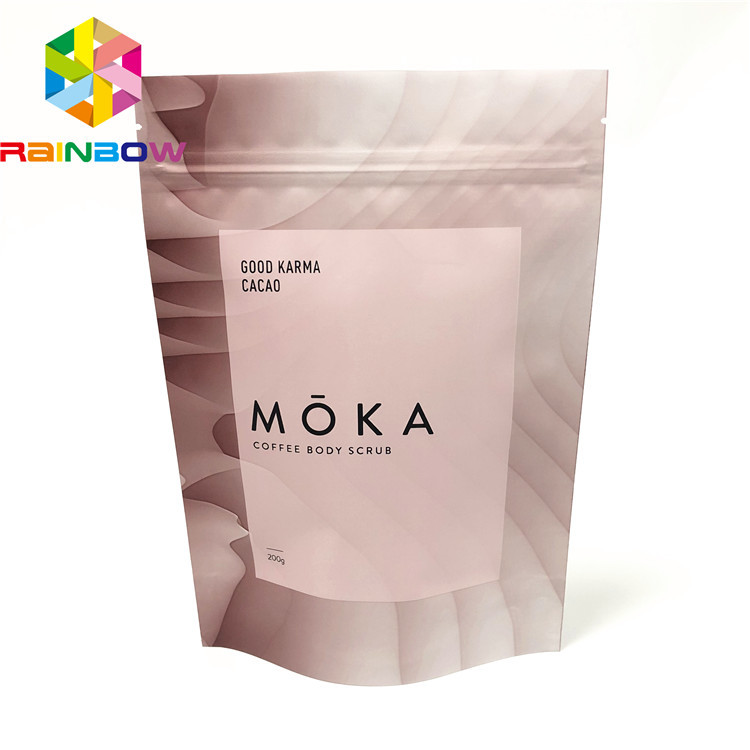 Kemasan Kantong Plastik Ringan, Tas Stand Up Food Grade Untuk Cbd Body Scrub