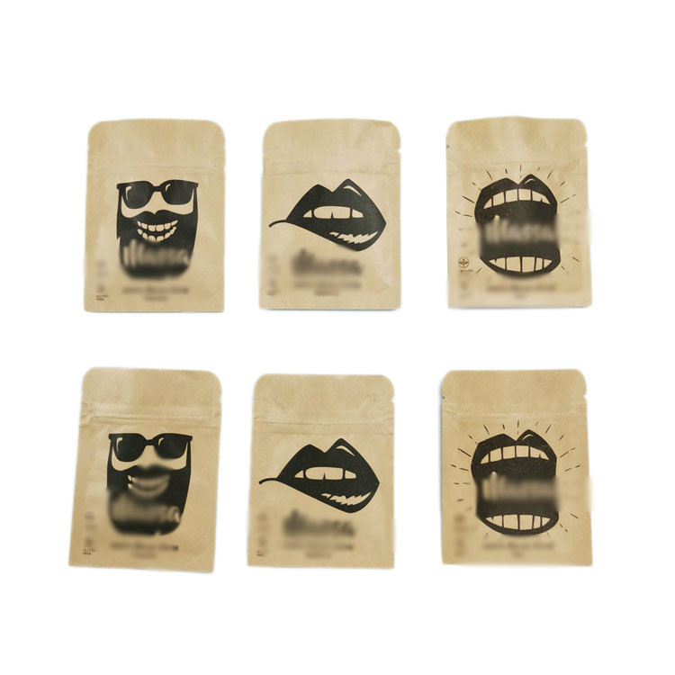 Kemasan Makanan Stand Up Zipper Pouch Tas Plastik Daur Ulang Ziplock Untuk Kacang