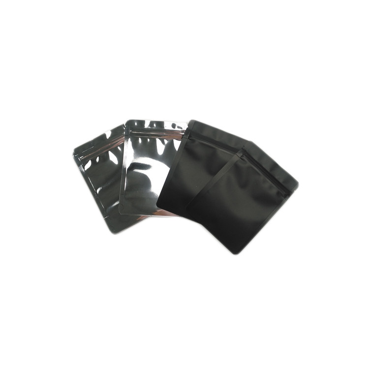 Matte Permukaan Kantong Plastik Kemasan Aluminium Foil Ritsleting Tas Kecil Untuk Makanan