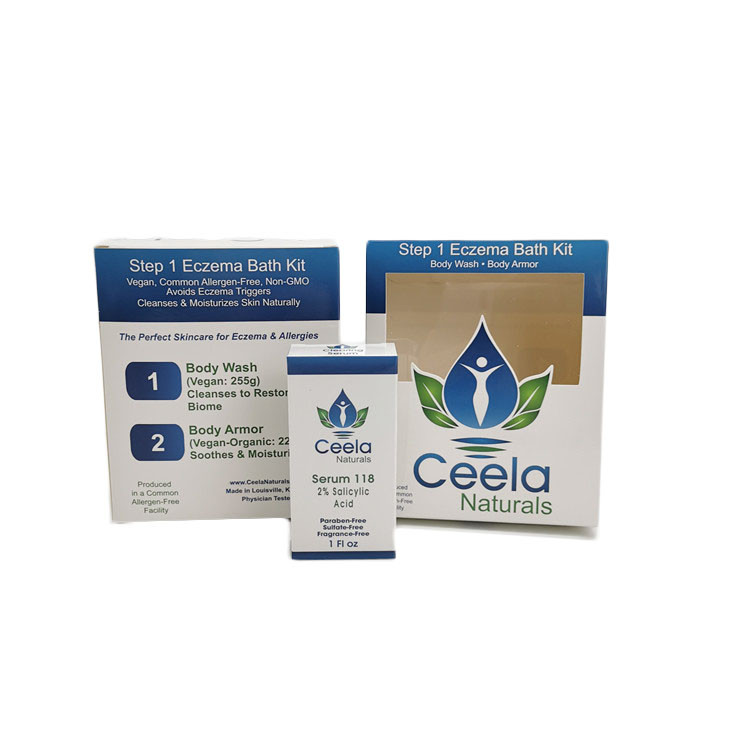 Karton Putih Glossy Kertas Kemasan Kotak Ritel Aplikasi Perawatan Kulit Pembersih Tubuh