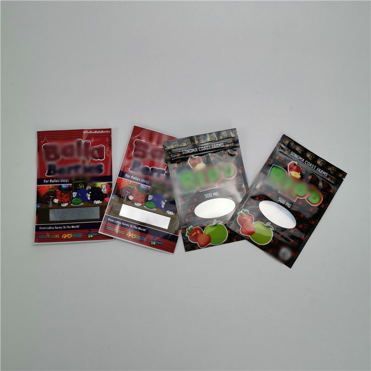 Kantong Plastik Kantong Kecil Kemasan 100% Industri Organik Rami Gummy Packing