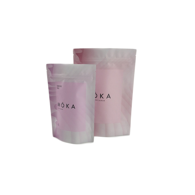 Kopi Teh Kemasan Makanan Kantong Aluminium Foil Stand Up Pouch Cetak Kustom Ziplock