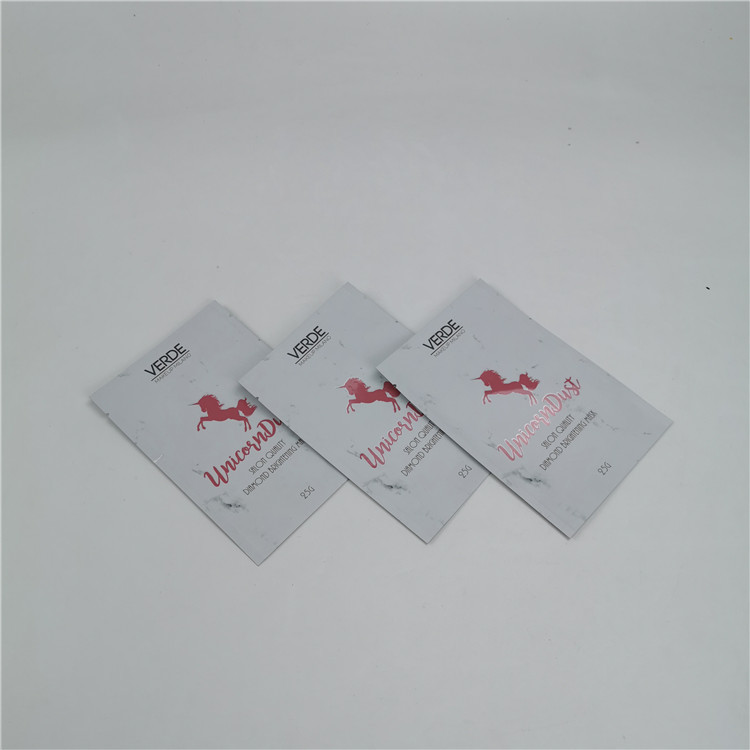 Kustom Aluminium Foil Stand Up Pouch, Tiga Sisi Tas Disegel Untuk Makanan Biji Permen Sachet