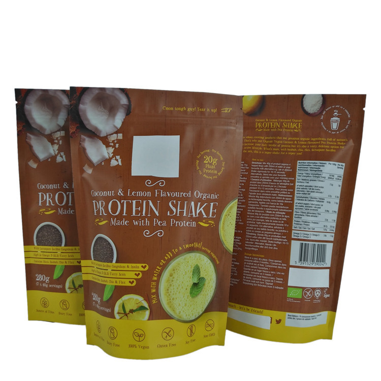 Kemasan Bubuk Digital Printing VMPET Aluminium Foil Zipper Pouch