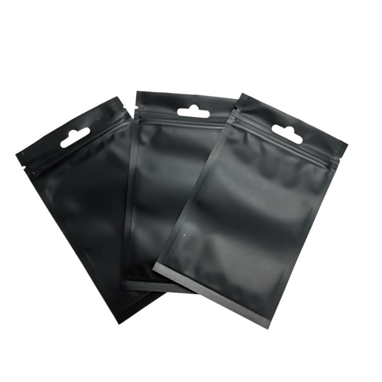 Matte Finish Zipper Foil Berjajar Kosmetik Pacakging Pouch