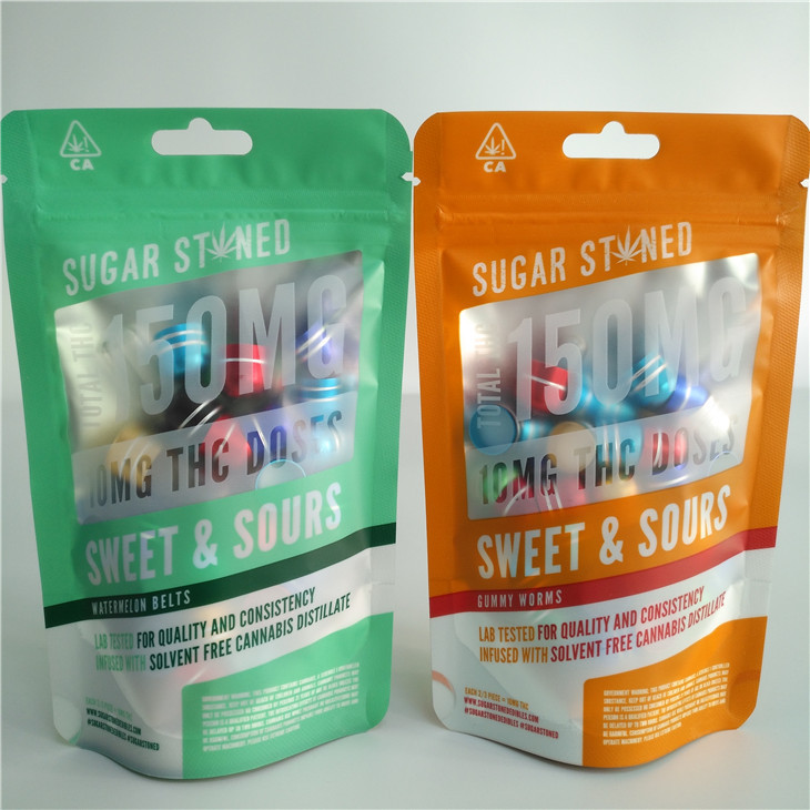 3.5g 7g 14g Kemasan Holographic Stand Up Pouch Film