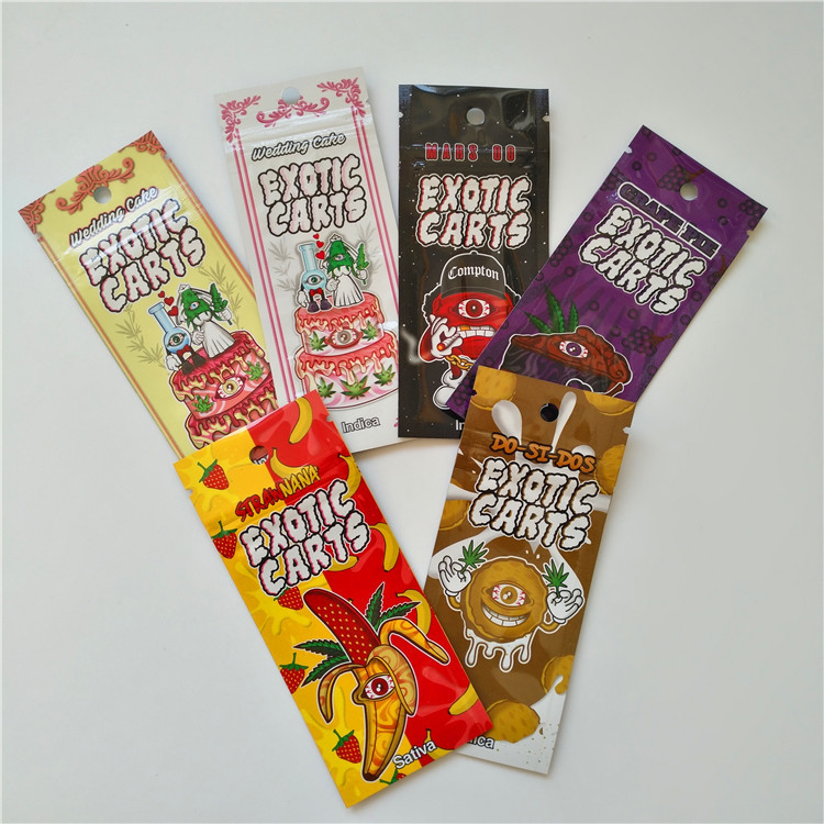3.5g Cookies Mylar Bags Soft Touch Bunga Biji Kemasan Sachet Tea Sample Bag Candy Bags