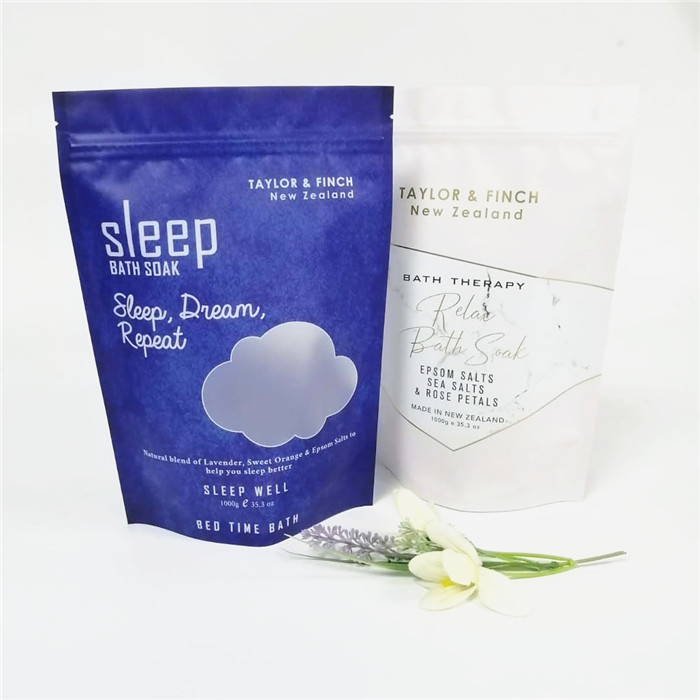 Super September Pencetakan Warna Penuh Aluminium Foil PE Plastik Bath Salt Packaging Bag