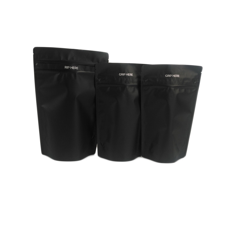 Tersedia Black Aluminium Foil Tahan Anak Dapat Dimakan Food Grade Flower Gummy CBD Canabis Packaging Tas Bukti Bau