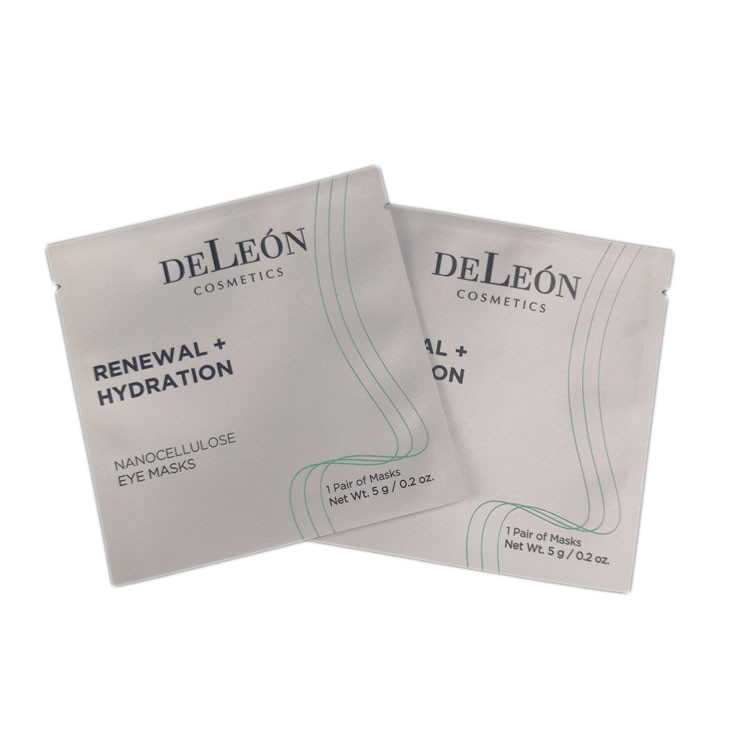 Tas Kecil Putih Desain Cetak Kustom Kantong Kemasan Kosmetik Foil Laminasi