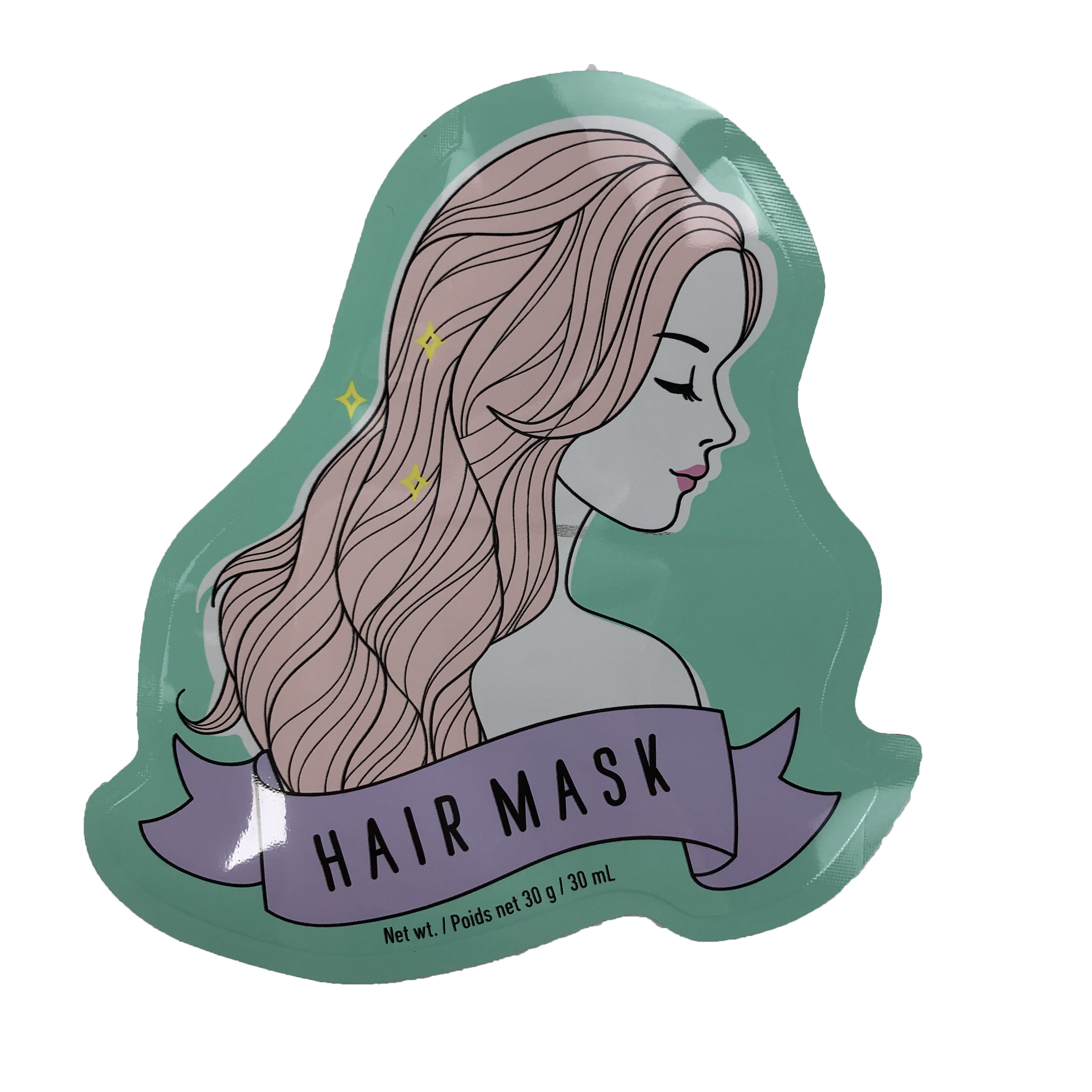 Tas Kemasan Datar Kantong Bentuk Tidak Teratur Untuk Masker Rambut Permen Kantong Plastik Digital Printing