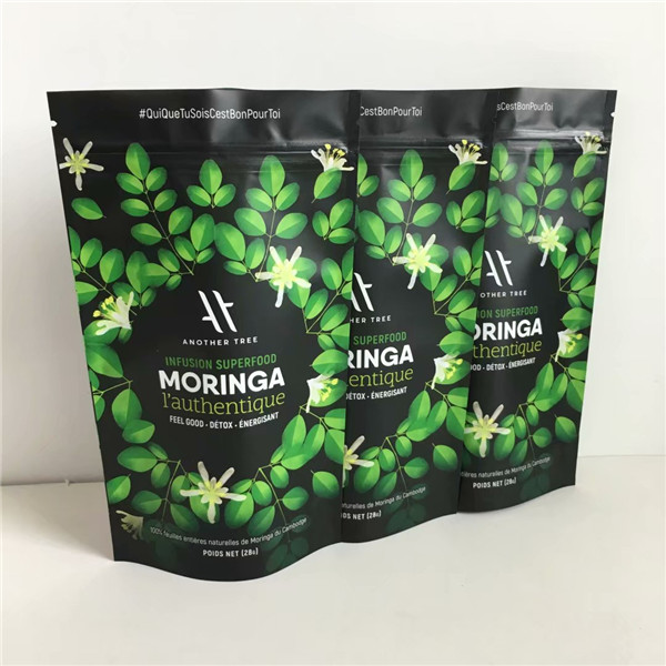 China Supplier Custom Design Printing Resealable Aluminium Foil Stand Up Pouches Dengan Ritsleting Untuk Kemasan Makanan