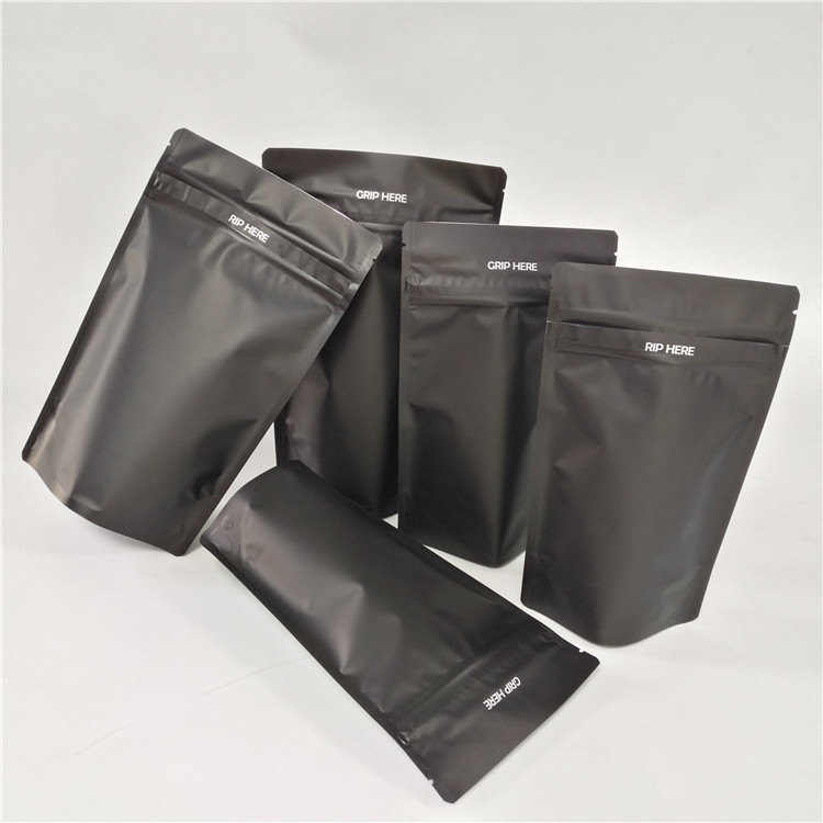 Bubuk Biji Bunga VMPET 6oz 8oz Aluminium Foil Ziplock Bag