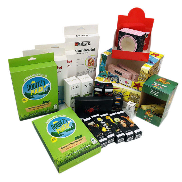 250gsm Karton Rami CBD Kotak Kertas Kemasan Dengan Logo