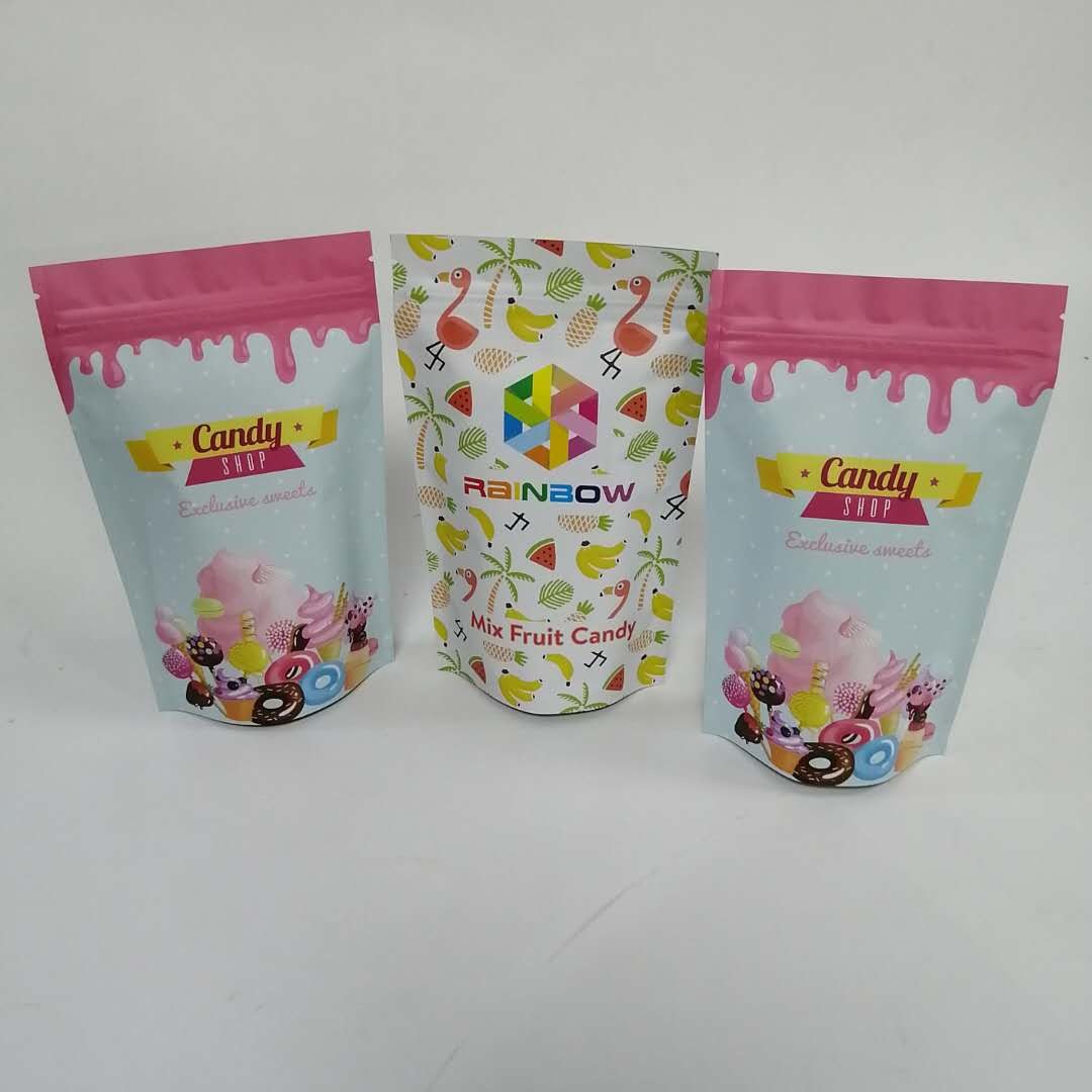 Pencetakan Gravure Glossy Tinggi CMYK Snack Zipper Pouches