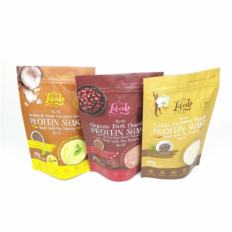 Digital Printing Foil Pouch Kratom powder Packaging Stand up ritsleting tas mylar