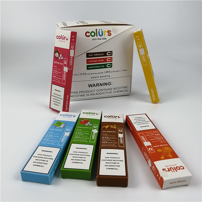 Pulpen Vape Cmyk Hologram Kotak Kertas Kartu Blister Hot Stamping