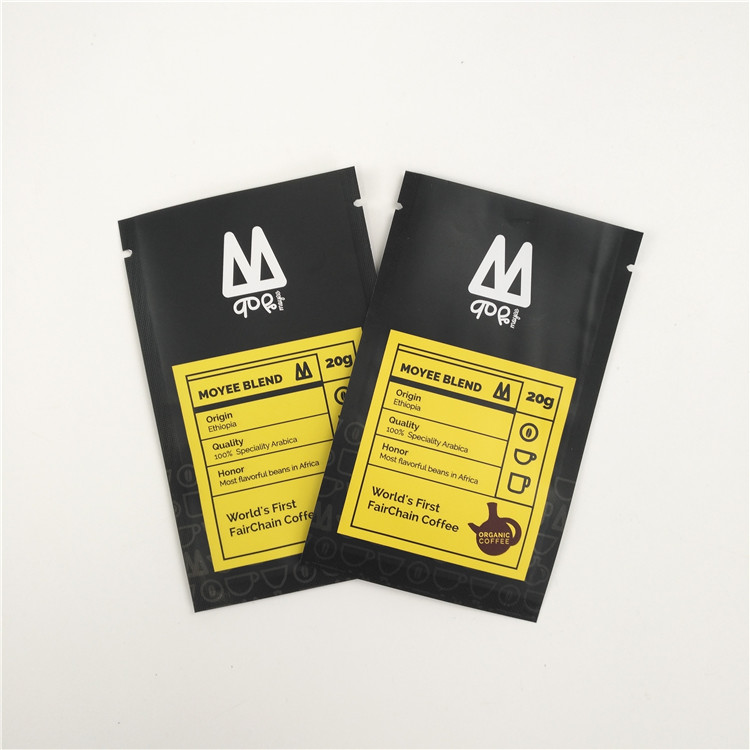 250g 500g Biji Kopi MOPP VMPET Stand Up Pouch dengan Valve